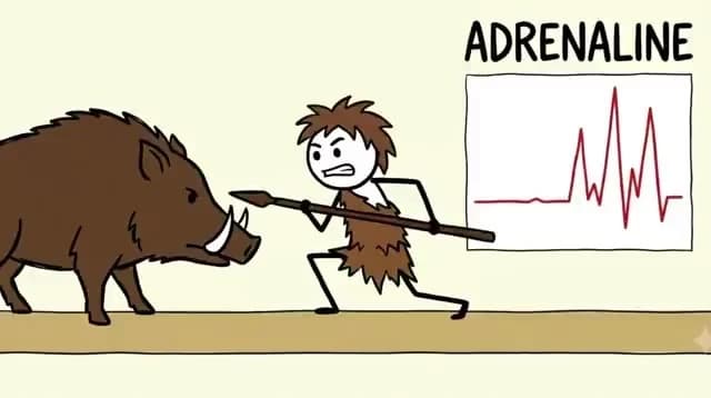 Reference 7: Action pose, stylized boar, clean chart graphic