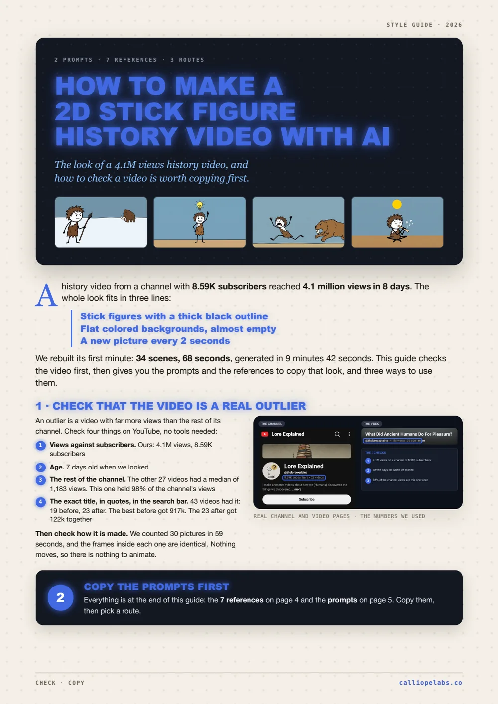 Stick Figure Knowledge How to Make a 2D Stick Figure History Video with AI | Calliope